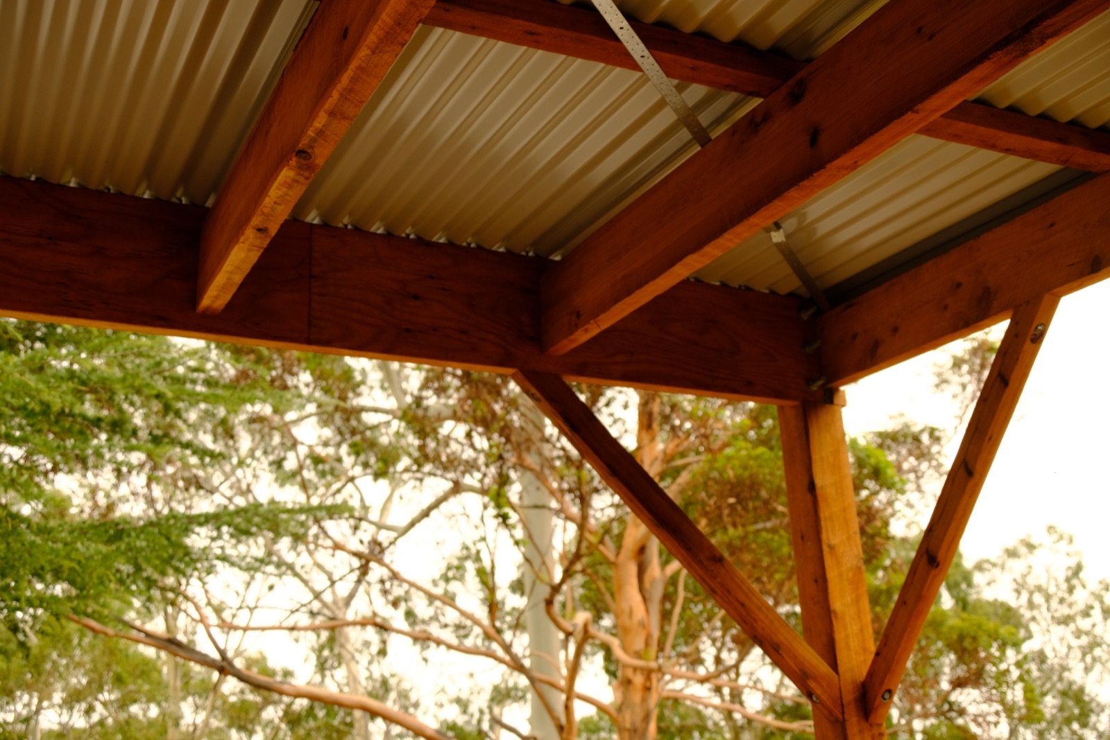Stair detail connecting deck levels